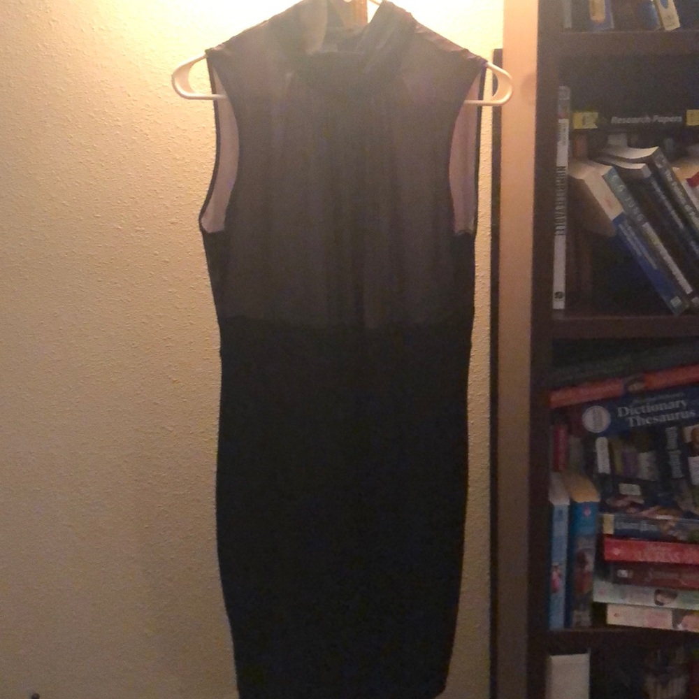 Cocktail Dress black Jersy bottom silk top